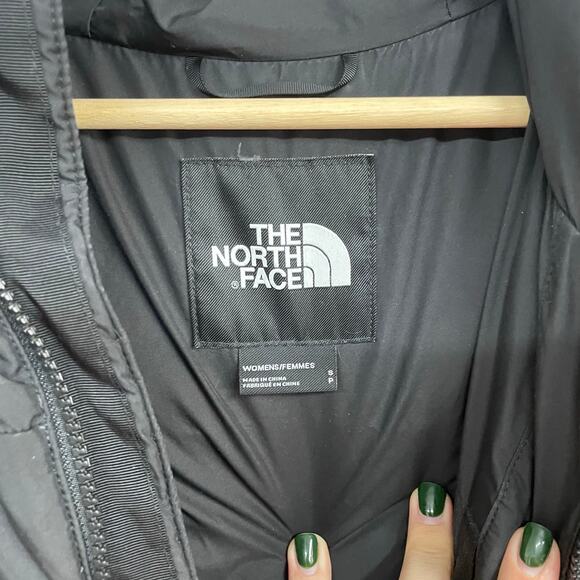 The North Face WOMEN'S GOTHAM DOWN PUFFER PARKA SZ SMALL 550-Down Black Long EUC - Picture 7 of 14